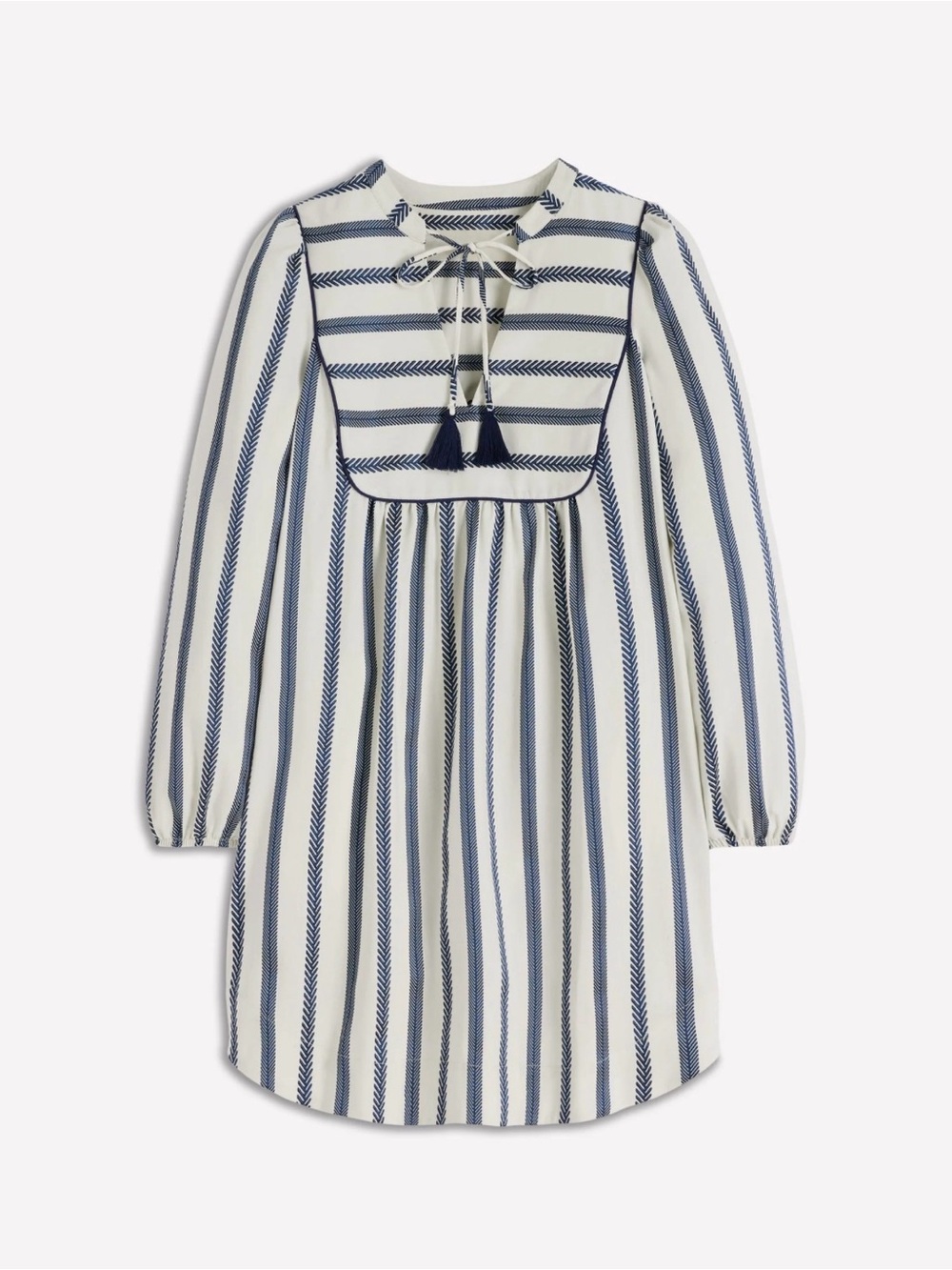 Boden Pia Cotton Yoke Dress
Blue Stripe Sz 2P